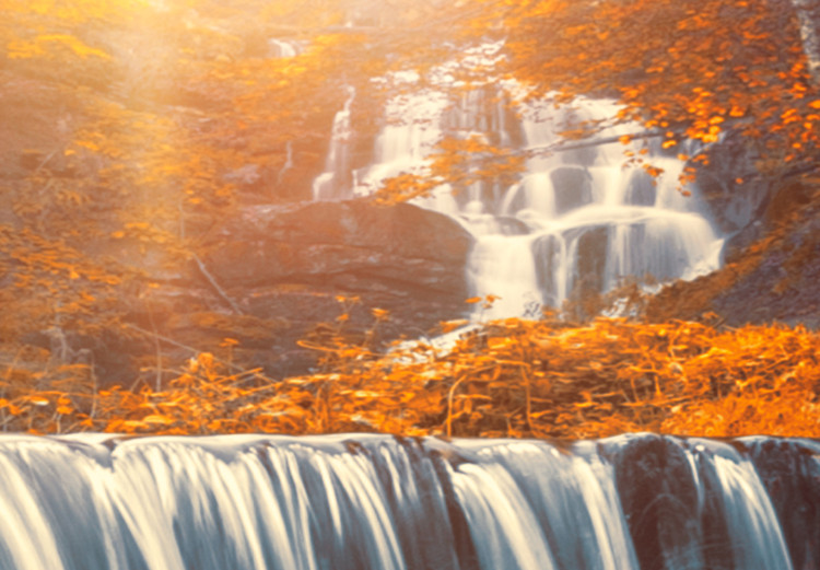 Large canvas print Awesome Waterfall - Orange [Large Format] 136361 additionalImage 3