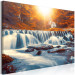 Large canvas print Awesome Waterfall - Orange [Large Format] 136361 additionalThumb 2