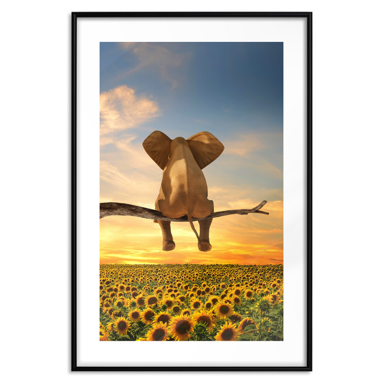 Wall Poster Elephant and Sunflowers [Poster] 142861 additionalImage 21