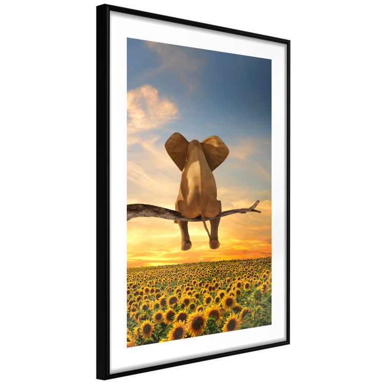 Wall Poster Elephant and Sunflowers [Poster] 142861 additionalImage 6