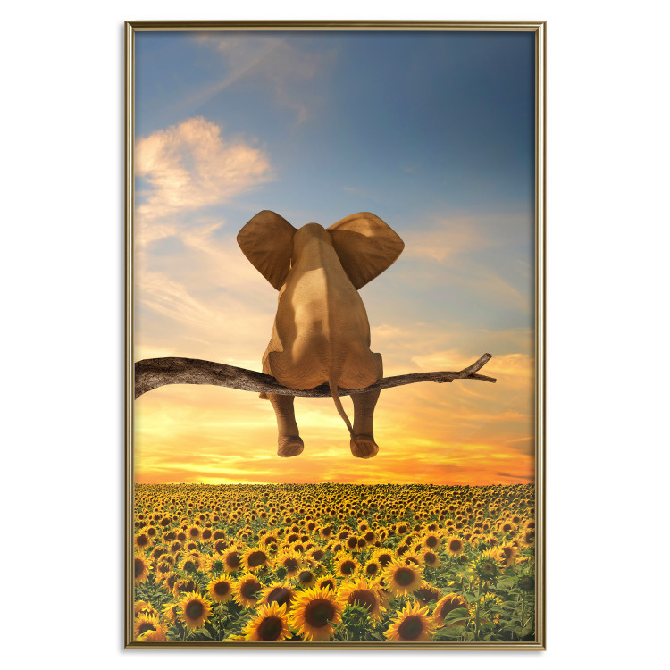 Wall Poster Elephant and Sunflowers [Poster] 142861 additionalImage 25