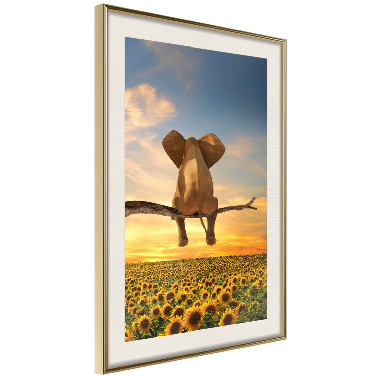 Wall Poster Elephant and Sunflowers [Poster] 142861 additionalImage 10