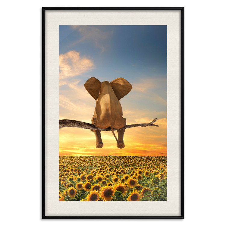 Wall Poster Elephant and Sunflowers [Poster] 142861 additionalImage 26
