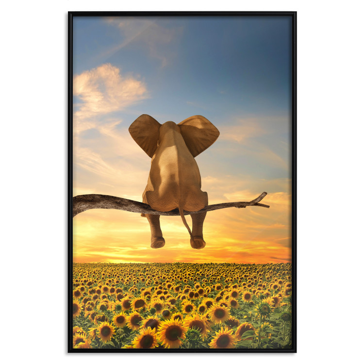 Wall Poster Elephant and Sunflowers [Poster] 142861 additionalImage 18