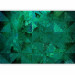 Wall Mural Emerald abstraction - background with composition of triangles and glow effect 143561 additionalThumb 1