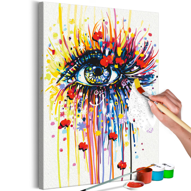 Paint by Number Kit Flowery Eye 143661 additionalImage 3