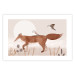 Wall Poster Wandering Fox and Birds - Forest Animals Heading Towards the Sun 144761 additionalThumb 15
