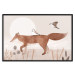 Wall Poster Wandering Fox and Birds - Forest Animals Heading Towards the Sun 144761 additionalThumb 22