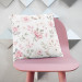Decorative Microfiber Pillow Pink spring - a vintage-style rose and magnolia on white background cushions 146861 additionalThumb 4