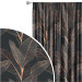 Decorative Curtain Chocolate ficus - a botanical glamour composition in shades of brown 147161