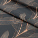 Decorative Curtain Chocolate ficus - a botanical glamour composition in shades of brown 147161 additionalThumb 3