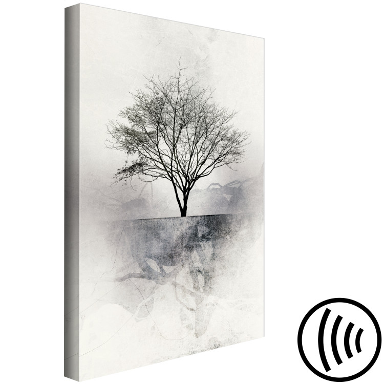 Canvas Art Print Landscape (1-part) - Lone Tree on Bright Abstract Background 149061 additionalImage 6