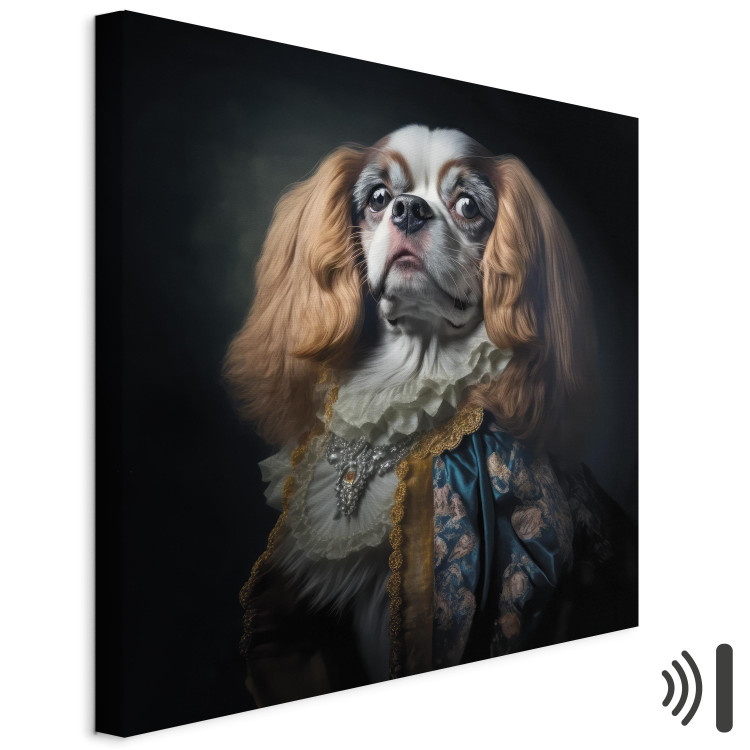 Canvas AI Dog King Charles Spaniel - Proud Aristocratic Animal Portrait - Square 150161 additionalImage 8