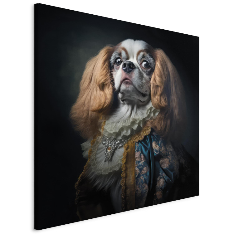 Canvas AI Dog King Charles Spaniel - Proud Aristocratic Animal Portrait - Square 150161 additionalImage 2