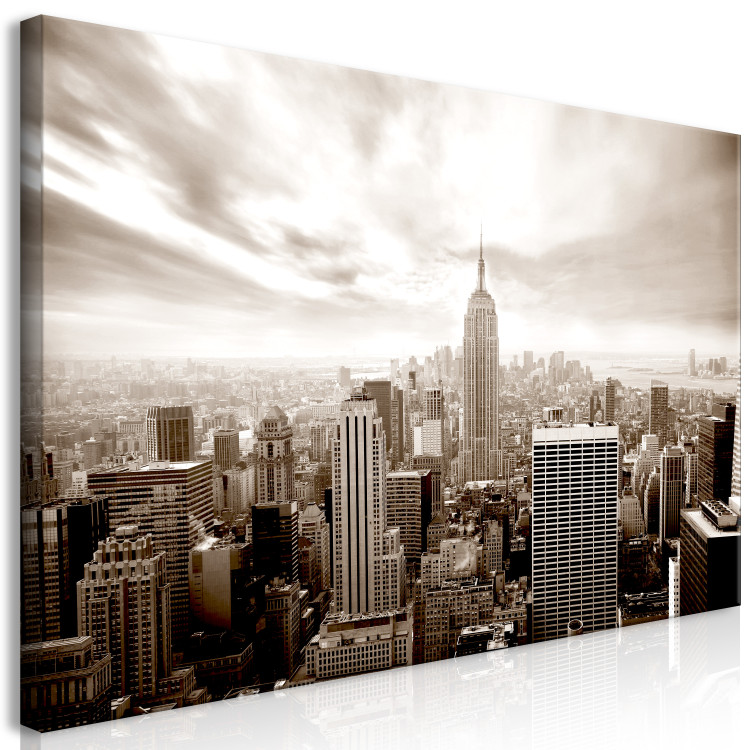 Large canvas print Monochrome New York City Skyline II [Large Format] 150761 additionalImage 2