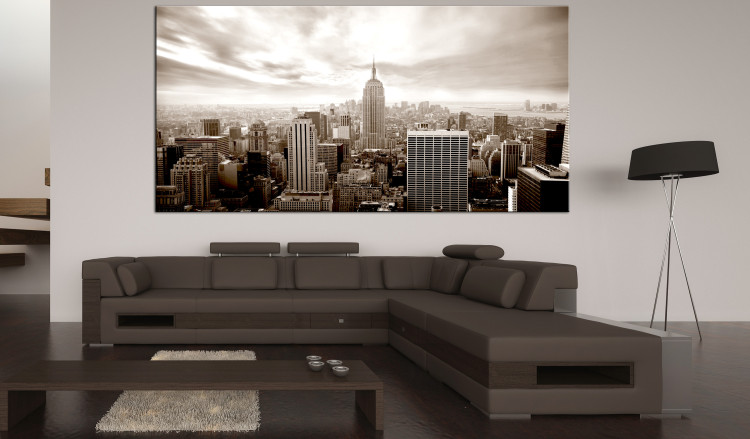 Large canvas print Monochrome New York City Skyline II [Large Format] 150761 additionalImage 5