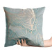 Decorative Velor Pillow Ginkgo Leaves - Composition With a Sketch of Plants on a Marble Background 151361 additionalThumb 3