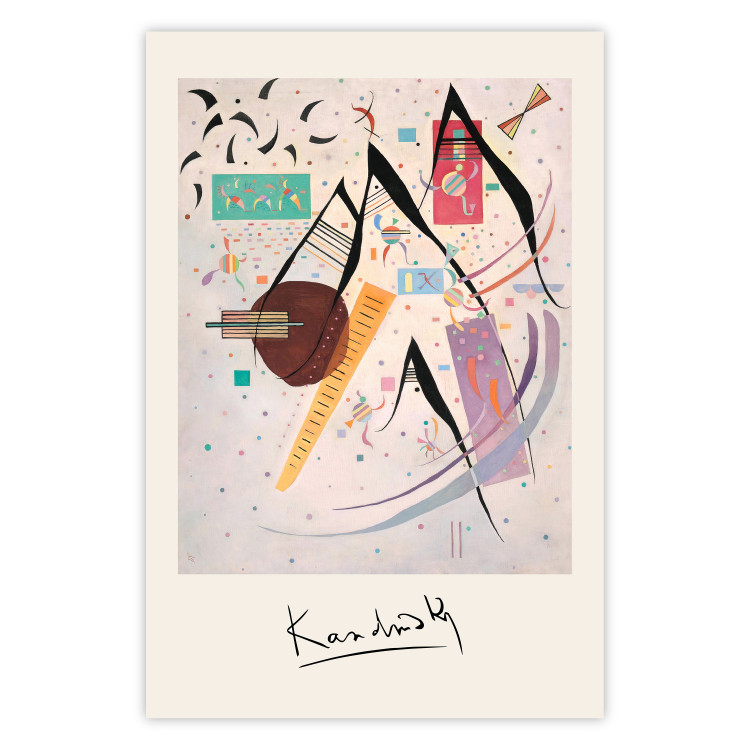 Poster Black Dots - Kandinsky’s Colorful and Disorderly Composition 151661
