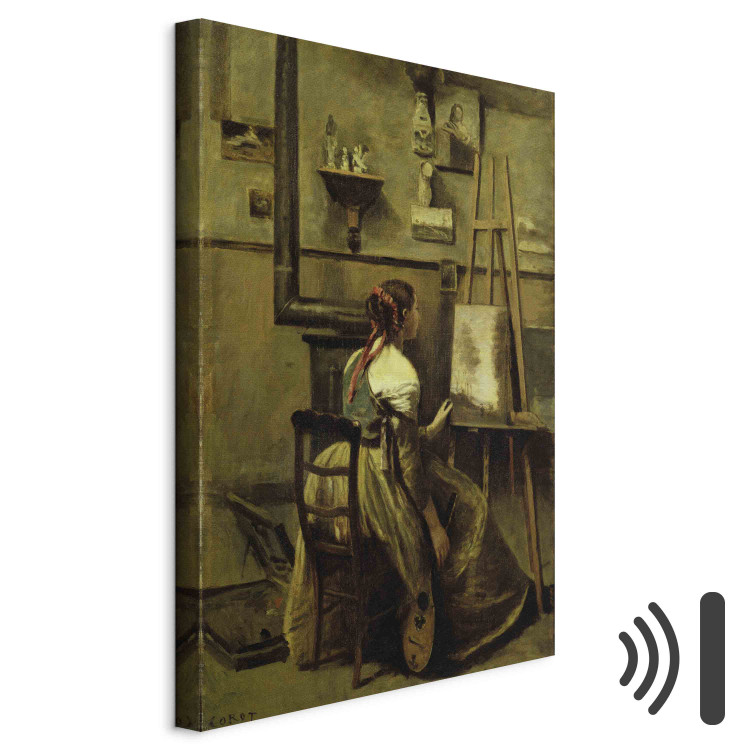 Reproduction Painting The Studio of Corot, or Young woman seated before an Easel 156261 additionalImage 8