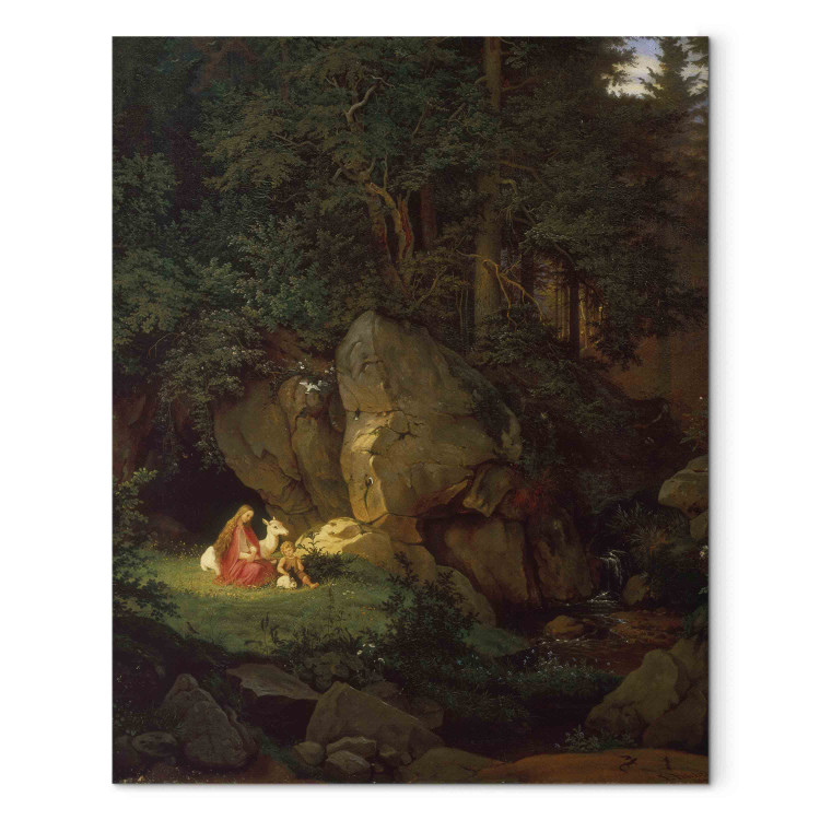 Art Reproduction Genoveva alone in the woods 156661