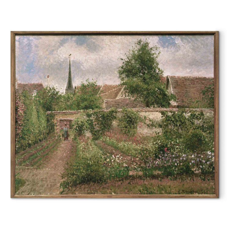 Reproduction Painting Vegetable garden in Eragny, overcast sky, morning 157961