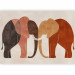 Wall Mural Geometric Elephants - Composition in Terracotta-Inspired Colors 159461 additionalThumb 5