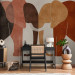 Wall Mural Geometric Elephants - Composition in Terracotta-Inspired Colors 159461 additionalThumb 4