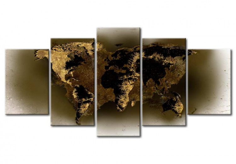 Canvas Print Brass continents 50061