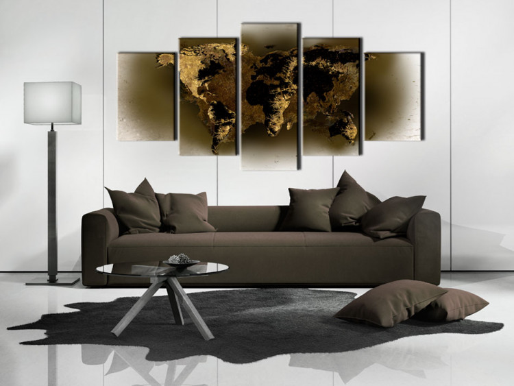 Canvas Print Brass continents 50061 additionalImage 3