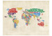 Wall Mural Colourful Continents - world map with colourful captions 59961 additionalThumb 1