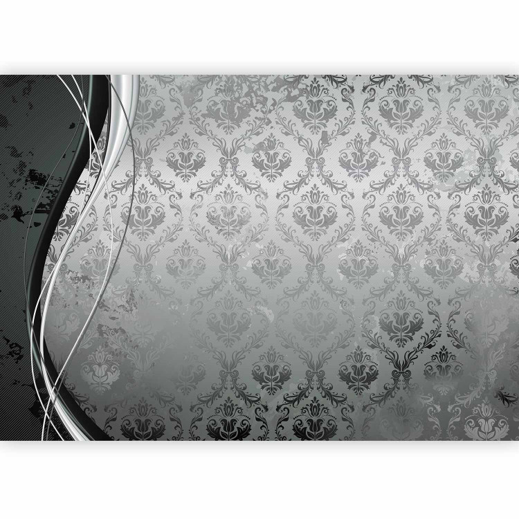Wall Mural Retro Clouds - Abstraction with Numerous Ornaments in Silver Color 60861 additionalImage 5