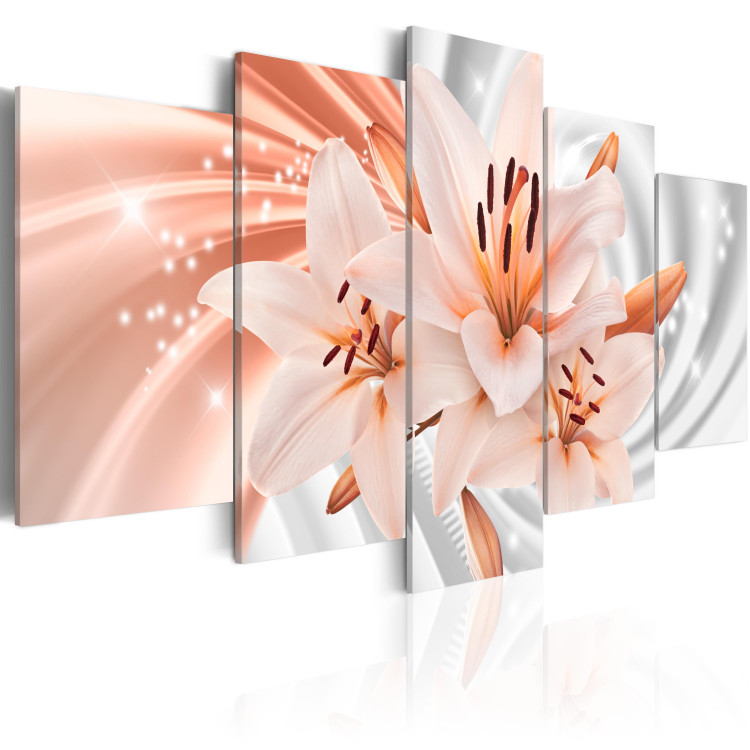 Canvas Art Print Coral Lilies 92261 additionalImage 2