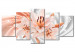 Canvas Art Print Coral Lilies 92261