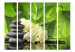 Room Separator Spa Garden II - Zen-style stones and orchid flowers on a nature background 96061 additionalThumb 3