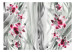 Photo Wallpaper Pink orchid in platinum 97161 additionalThumb 1