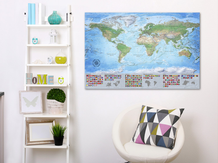 Decorative Pinboard World Map: Blue Planet [Cork Map] 98061 additionalImage 5