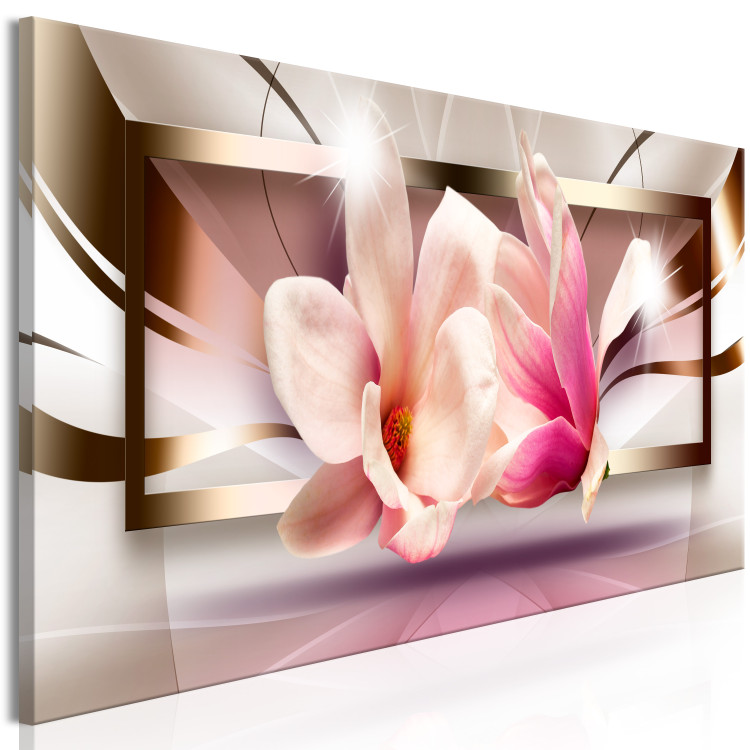 Canvas Print Flowers outside the Frame (1 Part) Narrow 113771 additionalImage 2