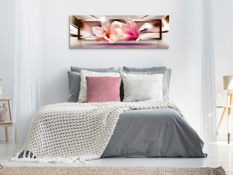 Canvas Print Flowers outside the Frame (1 Part) Narrow 113771 additionalImage 3