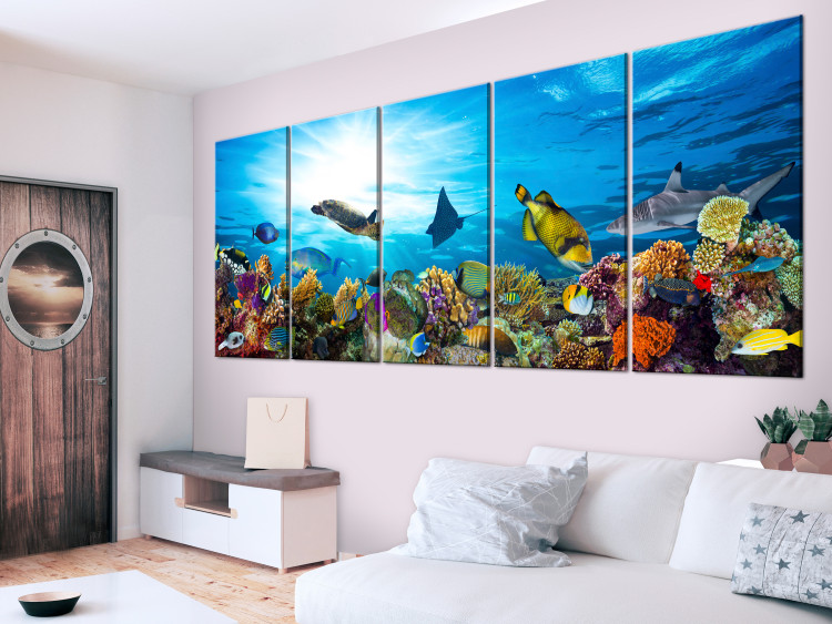 Canvas Coral Reef (5 Parts) Narrow 113871 additionalImage 3