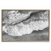 Wall Poster Tide - black and white beach and sea landscape seen from a bird's eye view 115171 additionalThumb 16