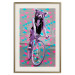 Poster Woman-Monkey on a Bike - geometric abstraction with an animal motif 116971 additionalThumb 19