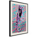 Poster Woman-Monkey on a Bike - geometric abstraction with an animal motif 116971 additionalThumb 3