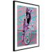 Poster Woman-Monkey on a Bike - geometric abstraction with an animal motif 116971 additionalThumb 13