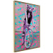 Poster Woman-Monkey on a Bike - geometric abstraction with an animal motif 116971 additionalThumb 12