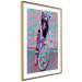 Poster Woman-Monkey on a Bike - geometric abstraction with an animal motif 116971 additionalThumb 6