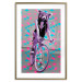 Poster Woman-Monkey on a Bike - geometric abstraction with an animal motif 116971 additionalThumb 16