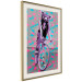 Poster Woman-Monkey on a Bike - geometric abstraction with an animal motif 116971 additionalThumb 2