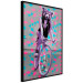 Poster Woman-Monkey on a Bike - geometric abstraction with an animal motif 116971 additionalThumb 10