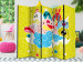 Folding Screen Cheerful Creatures II - fantasy colorful creatures on a light green background 117371 additionalThumb 4
