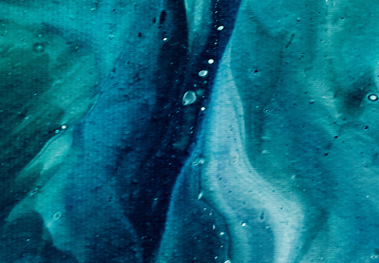 Poster Ocean's Threat - abstraction with water in various shades of blue 117571 additionalImage 6